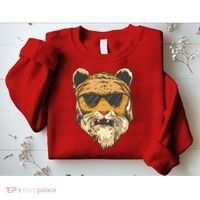 Cool Tiger Sunglasses Retro Sweatshirt thumb 2
