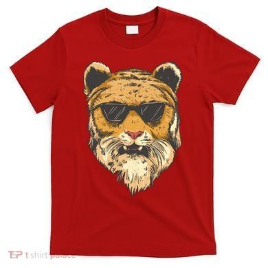 Cool Tiger Sunglasses Retro T-Shirt