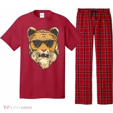 Cool Tiger Sunglasses Retro Pajama Set