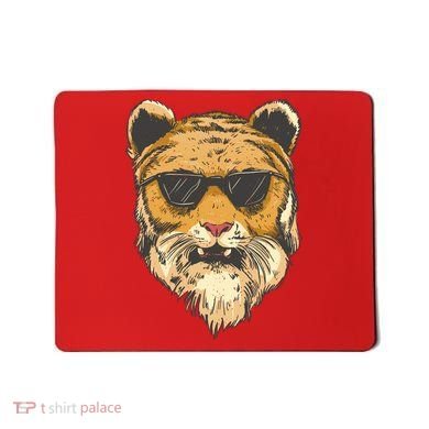Cool Tiger Sunglasses Retro Mousepad