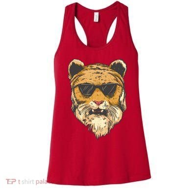 Cool Tiger Sunglasses Retro Women's Tank Top