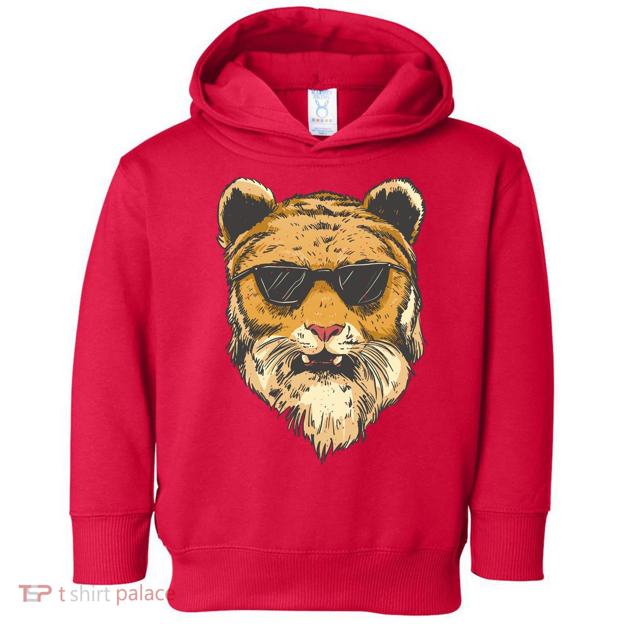 Cool Tiger Sunglasses Retro Toddler Hoodie