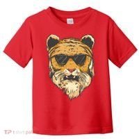 Cool Tiger Sunglasses Retro Toddler T-Shirt thumb 0