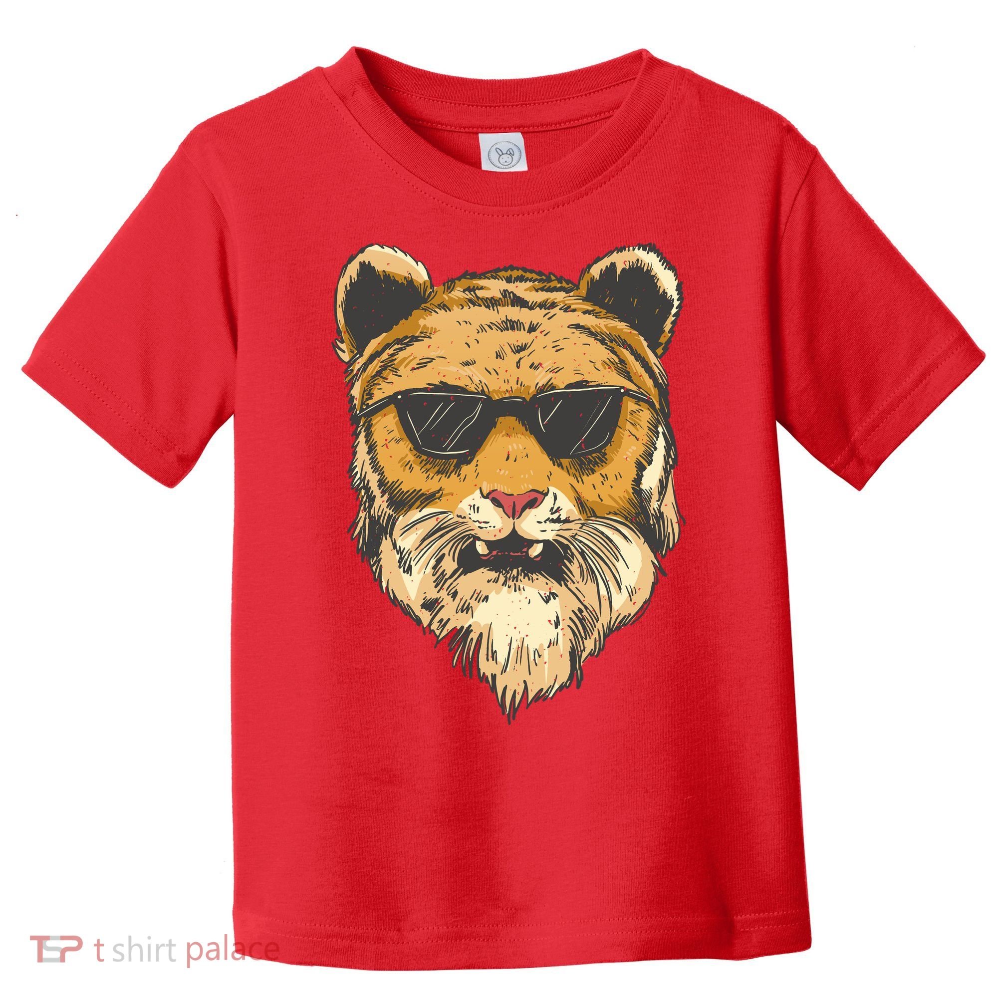Cool Tiger Sunglasses Retro Toddler T-Shirt