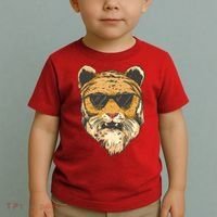 Cool Tiger Sunglasses Retro Toddler T-Shirt thumb 2