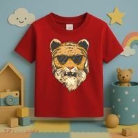 Cool Tiger Sunglasses Retro Toddler T-Shirt thumb 3