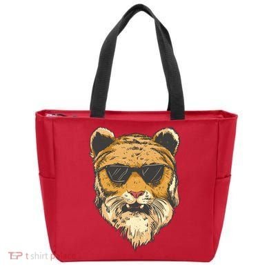 Cool Tiger Sunglasses Retro Tote Bag