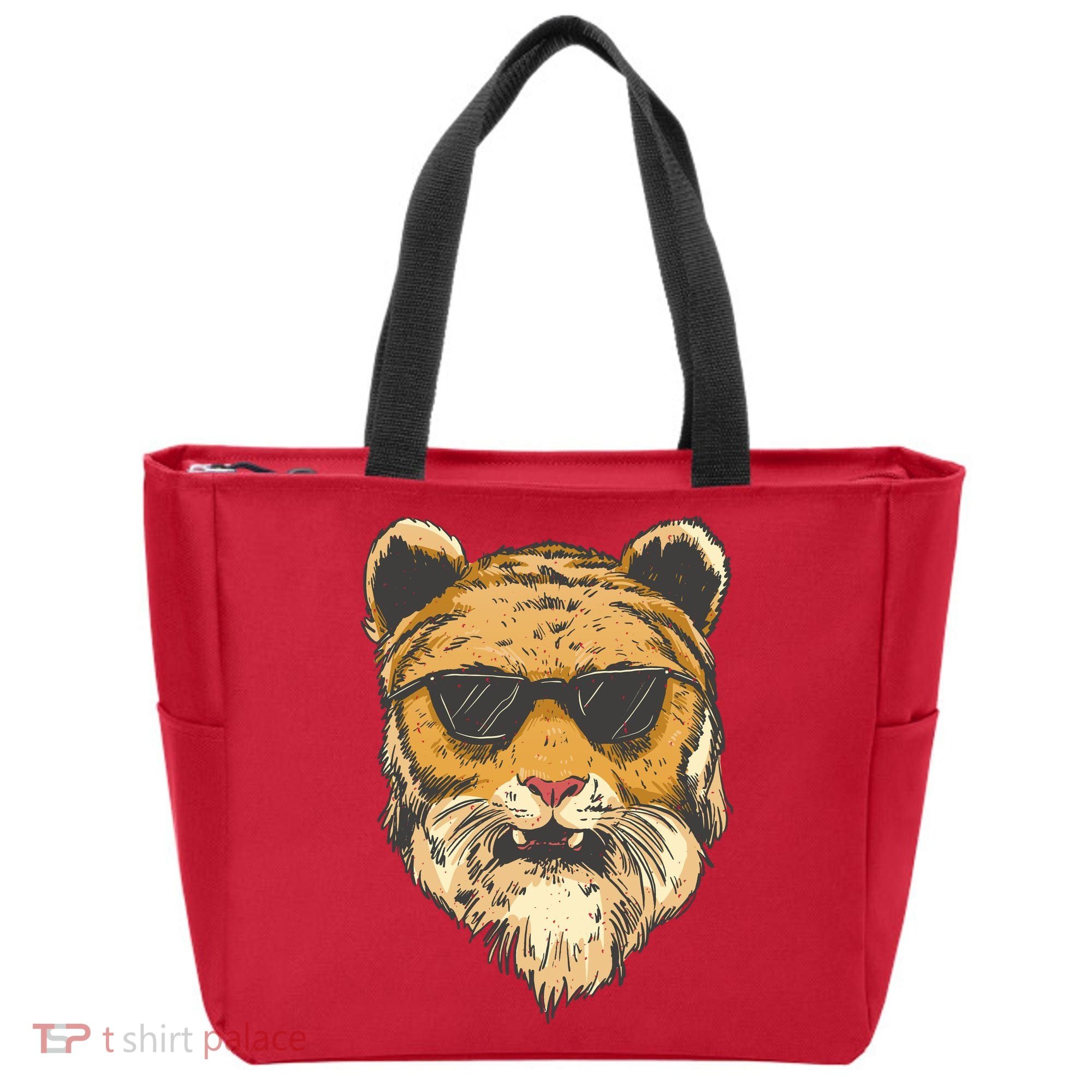 Cool Tiger Sunglasses Retro Tote Bag
