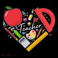 Cute Teacher School Tools Heart Toddler Hoodie thumb 2