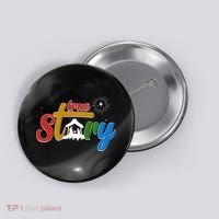 Christmas True Story Christian Nativity Scene Button thumb 0