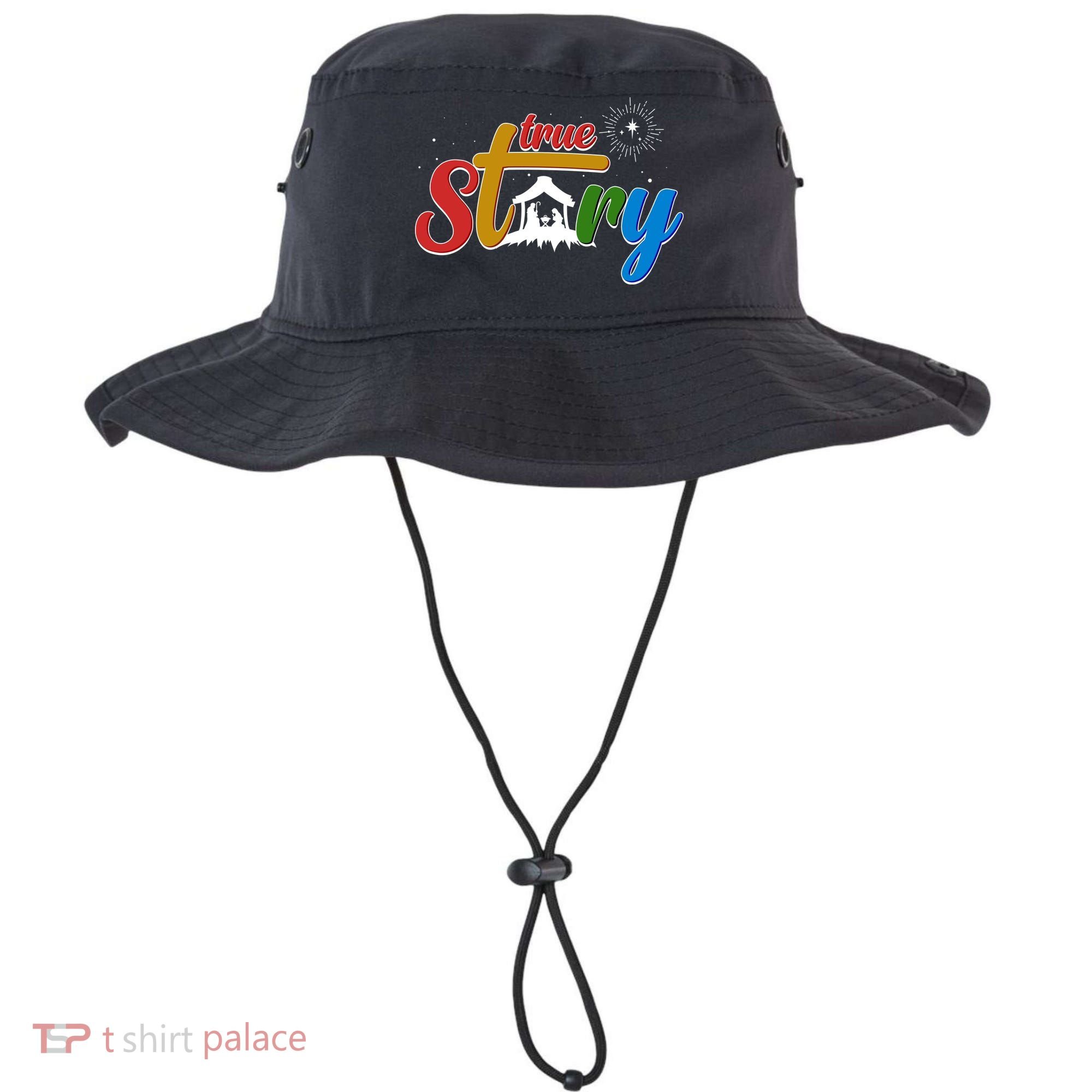 Christmas True Story Christian Nativity Scene Bucket Hat