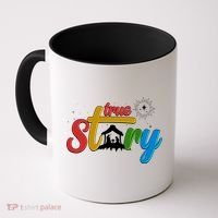 Christmas True Story Christian Nativity Scene Coffee Mug thumb 0