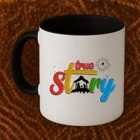 Christmas True Story Christian Nativity Scene Coffee Mug thumb 2