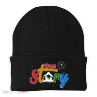Christmas True Story Christian Nativity Scene Beanie thumb 0