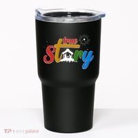 Christmas True Story Christian Nativity Scene Tumbler thumb 0