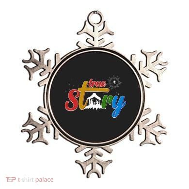 Christmas True Story Christian Nativity Scene Ornament
