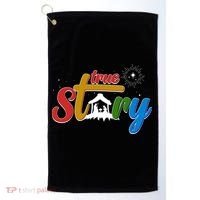 Christmas True Story Christian Nativity Scene Golf Towel thumb 0