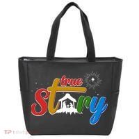 Christmas True Story Christian Nativity Scene Tote Bag thumb 0