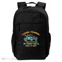 Camel Towing Successfully Pulling Out Tow Truck Backpack thumb 0