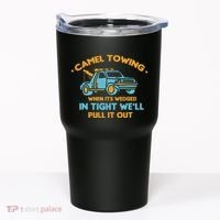 Camel Towing Successfully Pulling Out Tow Truck Tumbler thumb 0