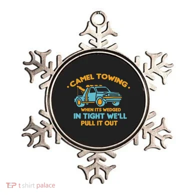 Camel Towing Successfully Pulling Out Tow Truck Ornament