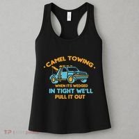 Camel Towing Successfully Pulling Out Tow Truck Women's Tank Top thumb 3