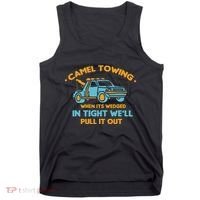 Camel Towing Successfully Pulling Out Tow Truck Tank Top thumb 0