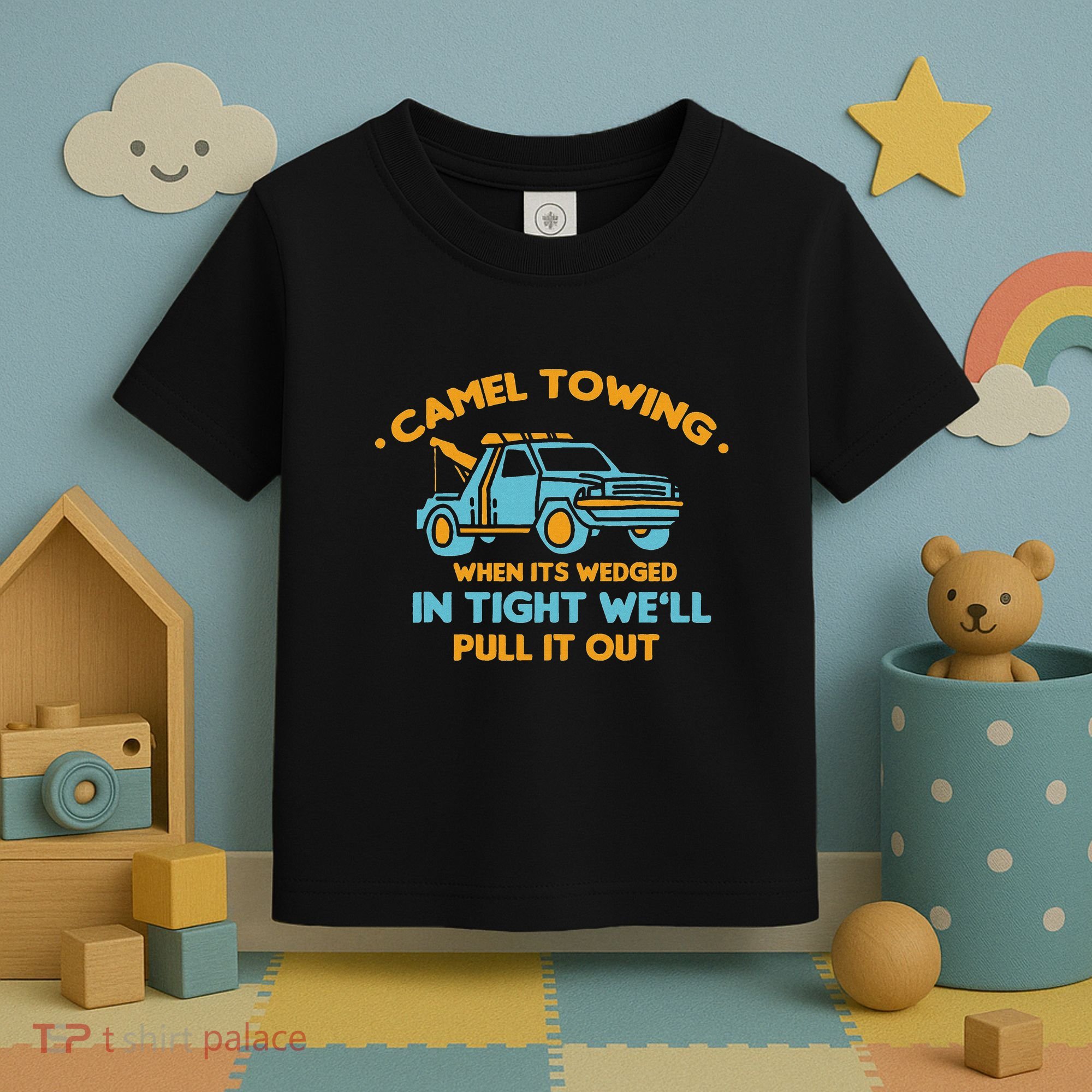 Camel Towing Successfully Pulling Out Tow Truck Toddler T-Shirt