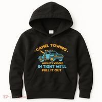 Camel Towing Successfully Pulling Out Tow Truck Kids Hoodie thumb 0