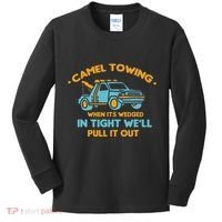 Camel Towing Successfully Pulling Out Tow Truck Kids Long Sleeve Shirt thumb 0
