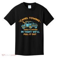 Camel Towing Successfully Pulling Out Tow Truck Kids T-Shirt thumb 0
