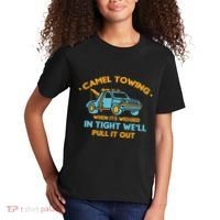 Camel Towing Successfully Pulling Out Tow Truck Kids T-Shirt thumb 2