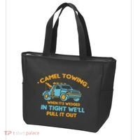Camel Towing Successfully Pulling Out Tow Truck Tote Bag thumb 3