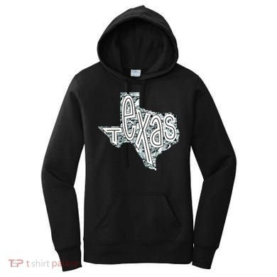 Camouflage Texas State Logo Women's Hoodie