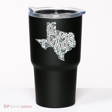 Camouflage Texas State Logo Tumbler