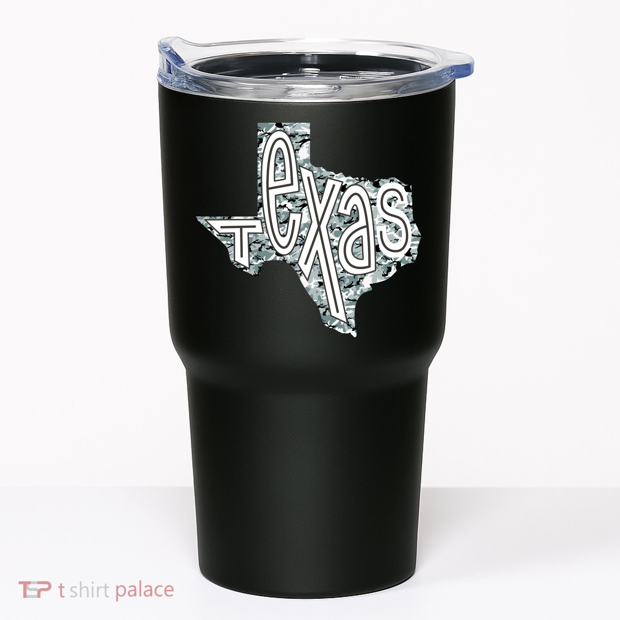 Camouflage Texas State Logo Tumbler