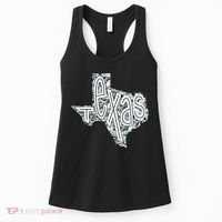 Camouflage Texas State Logo Women's Tank Top thumb 0