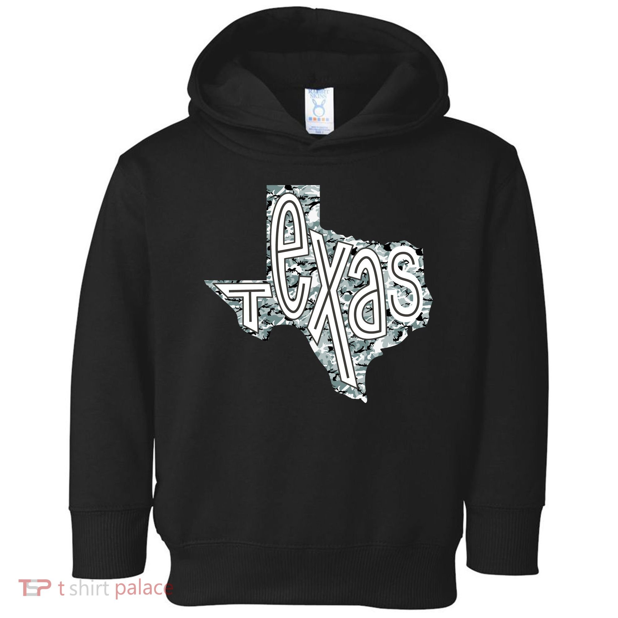 Camouflage Texas State Logo Toddler Hoodie