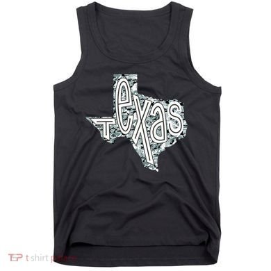 Camouflage Texas State Logo Tank Top