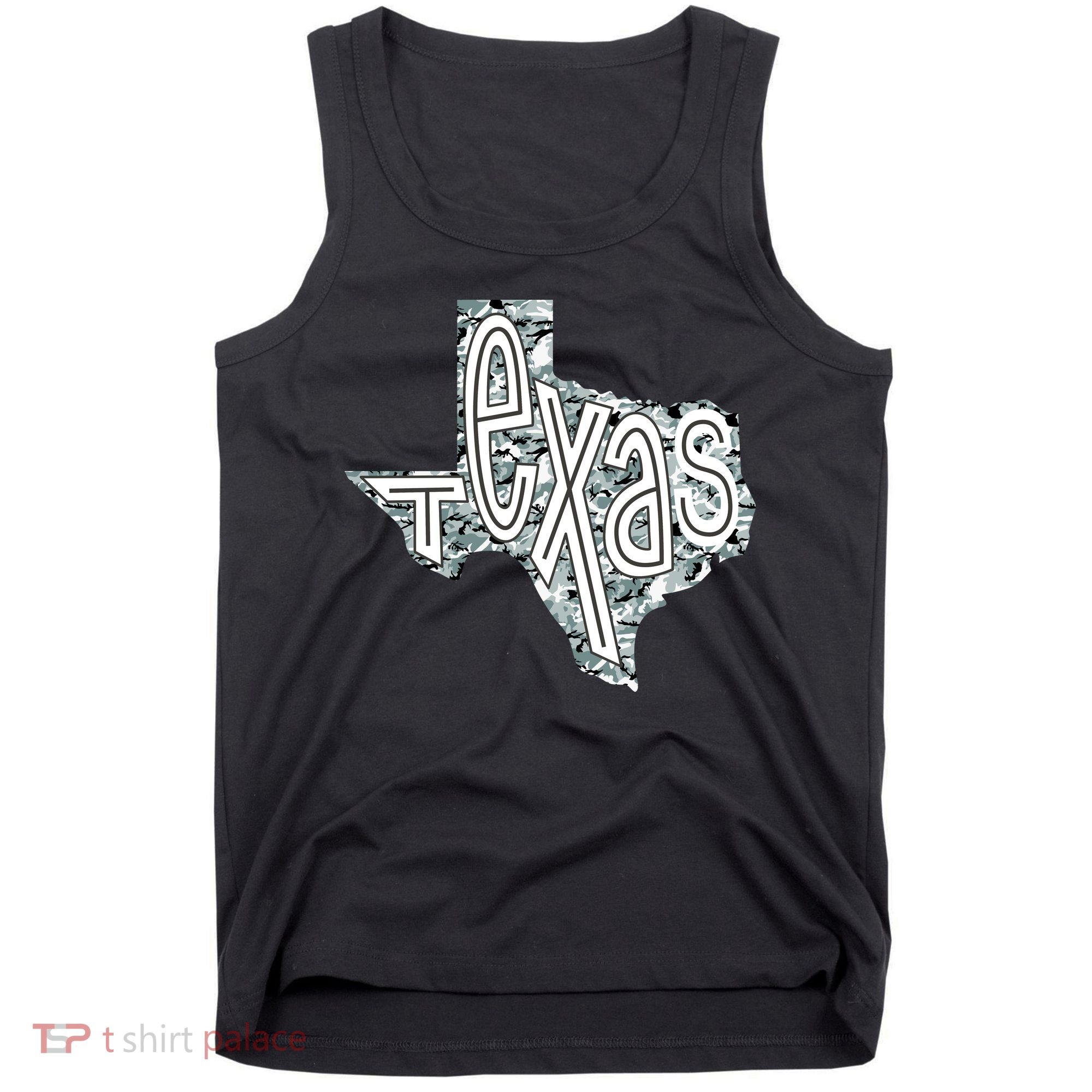 Camouflage Texas State Logo Tank Top