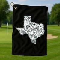 Camouflage Texas State Logo Golf Towel thumb 1