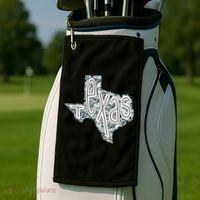 Camouflage Texas State Logo Golf Towel thumb 2