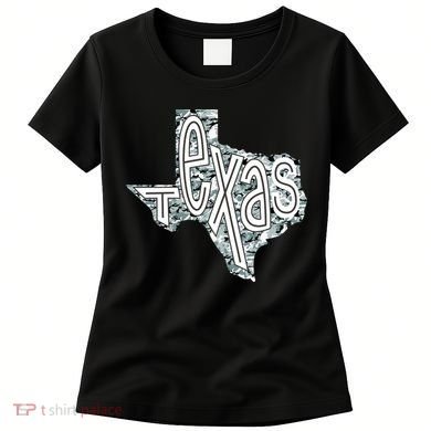Camouflage Texas State Logo Women's T-Shirt