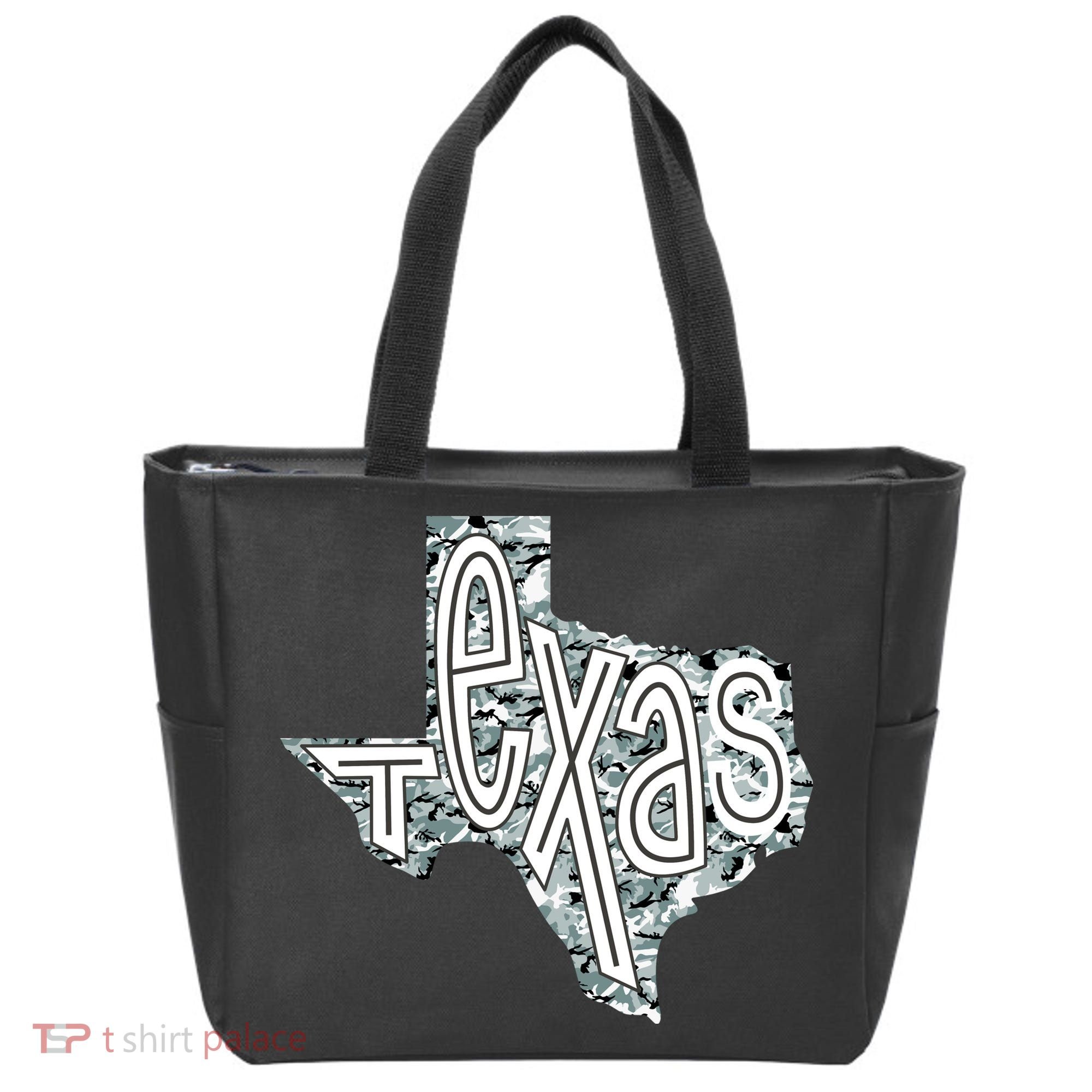 Camouflage Texas State Logo Tote Bag