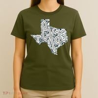Camouflage Texas State Logo T-Shirt thumb 4