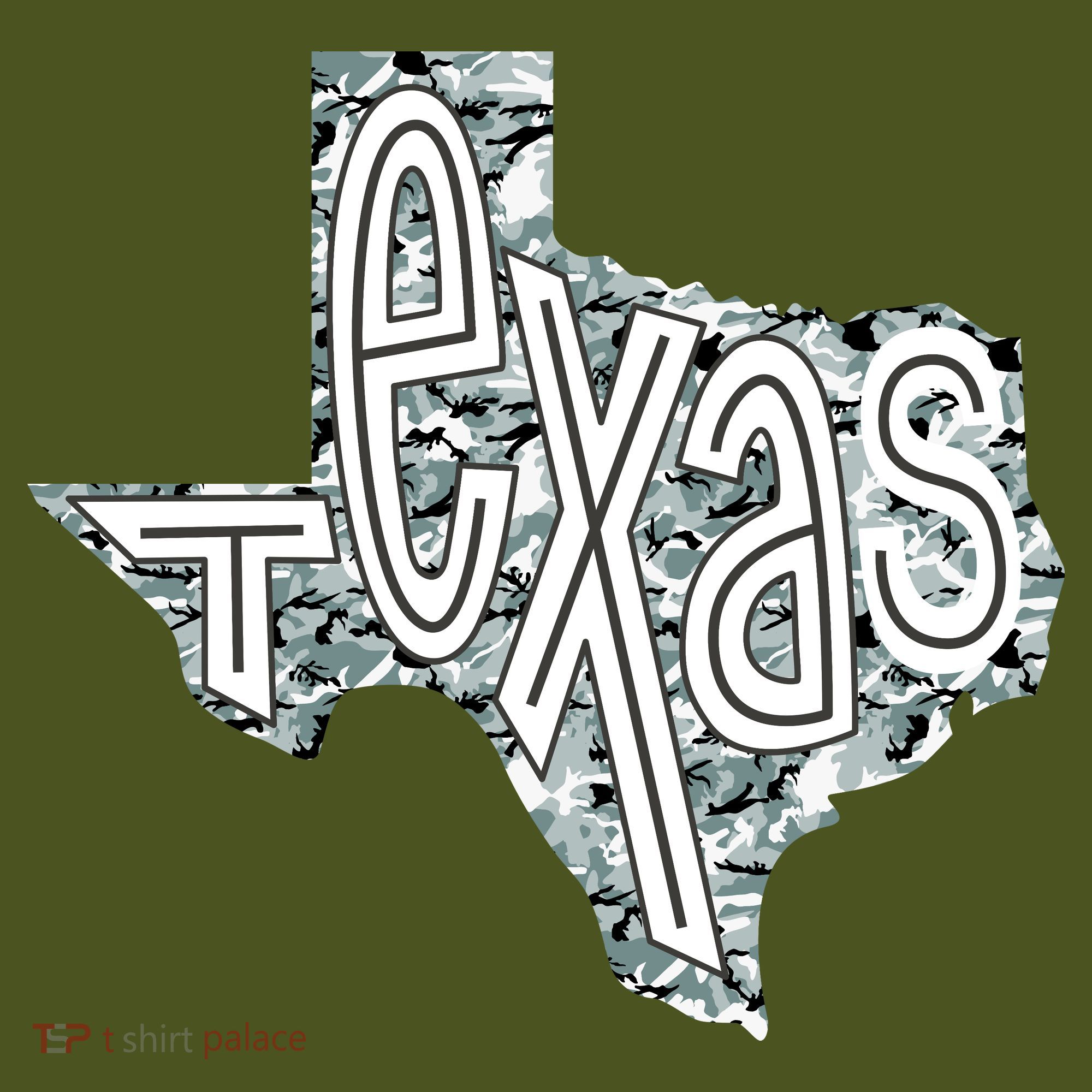Camouflage Texas State Logo Kids Hoodie