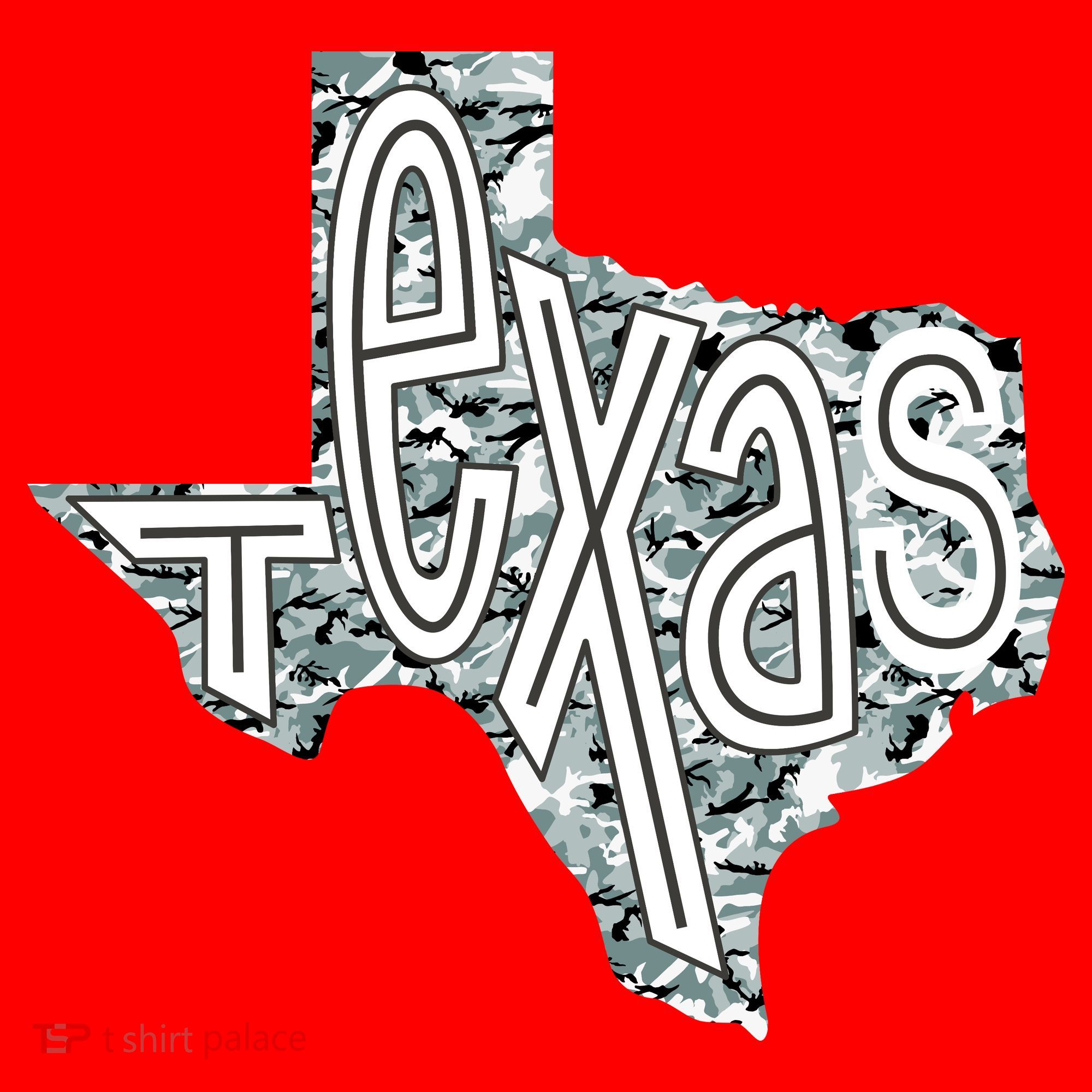 Camouflage Texas State Logo Santa Hat