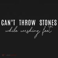 Cant Throw Stones While Washing Feet Apron thumb 3