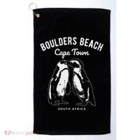 Cape Town South Africa Boulders Beach Penguin Golf Towel thumb 0