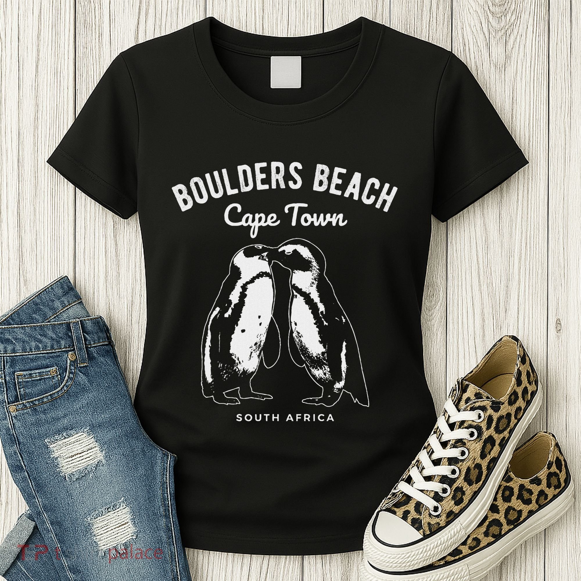 Cape Town South Africa Boulders Beach Penguin Women's T-Shirt